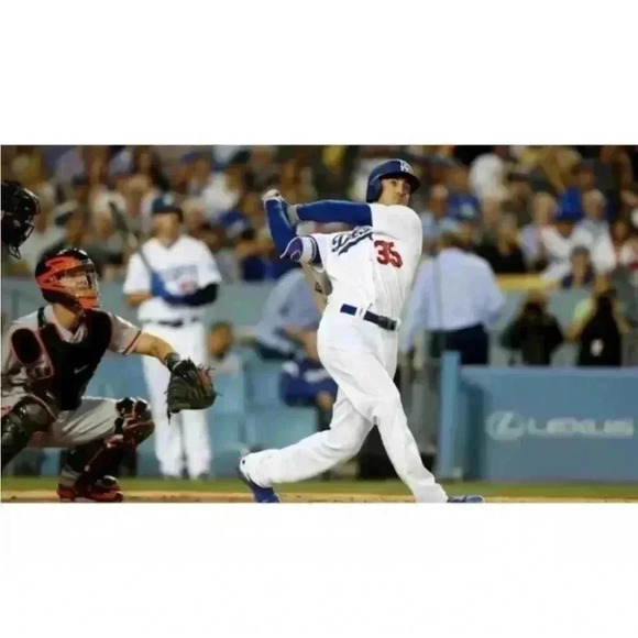 AUTHENTIC MAJESTIC Sz S CODY BELLINGER LOS ANGELES DODGERS FLEX BASEBALL Jersey - Picture 3 of 16